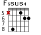 F6sus4 для гитары - вариант 5