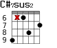 C#7sus2 для гитары - вариант 2
