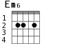 Em6 для гитары - вариант 1