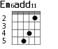 Em6add11 для гитары - вариант 2