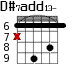 D#7add13- для гитары - вариант 3
