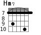 Hm7 для гитары - вариант 6