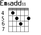 Em6add11 для гитары - вариант 5