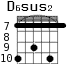 D6sus2 для гитары - вариант 5