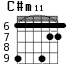 C#m11 для гитары - вариант 2