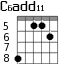 C6add11 для гитары - вариант 3