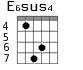 E6sus4 для гитары - вариант 5