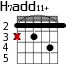 H7add11+ для гитары - вариант 1