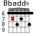 Bbadd9 для гитары - вариант 5