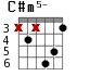 C#m5- для гитары - вариант 2