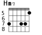 Hm7 для гитары - вариант 5