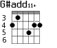 G#add11+ для гитары - вариант 1