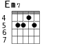 Em7 для гитары - вариант 4