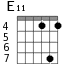 E11 для гитары - вариант 3