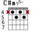 C#m75- для гитары - вариант 6