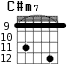 C#m7 для гитары - вариант 6