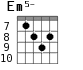 Em5- для гитары - вариант 6