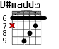 D#madd13- для гитары - вариант 5