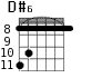 D#6 для гитары - вариант 4