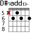 D#7add13- для гитары - вариант 1