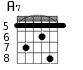 A7 для гитары - вариант 6