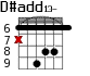 D#add13- для гитары - вариант 4