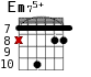 Em75+ для гитары - вариант 7