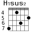 H7sus2 для гитары - вариант 2