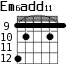 Em6add11 для гитары - вариант 7