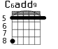 C6add9 для гитары - вариант 6