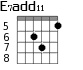 E7add11 для гитары - вариант 5