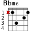 Bbm6 для гитары - вариант 1