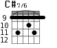 C#7/6 для гитары - вариант 4