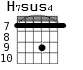 H7sus4 для гитары - вариант 6