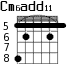 Cm6add11 для гитары - вариант 2