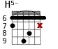 H5- для гитары - вариант 4