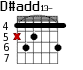 D#add13- для гитары - вариант 2