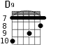 D9 для гитары - вариант 6
