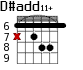 D#add11+ для гитары - вариант 3