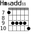 Hm6add11 для гитары - вариант 4