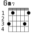 Gm7 для гитары - вариант 3