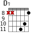 D7 для гитары - вариант 5