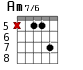 Am7/6 для гитары - вариант 5