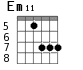 Em11 для гитары - вариант 5