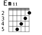 Em11 для гитары - вариант 2