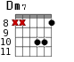 Dm7 для гитары - вариант 6