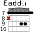 Eadd11 для гитары - вариант 8