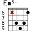 Em5- для гитары - вариант 4