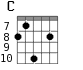 C для гитары - вариант 4