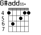 G#add11+ для гитары - вариант 5